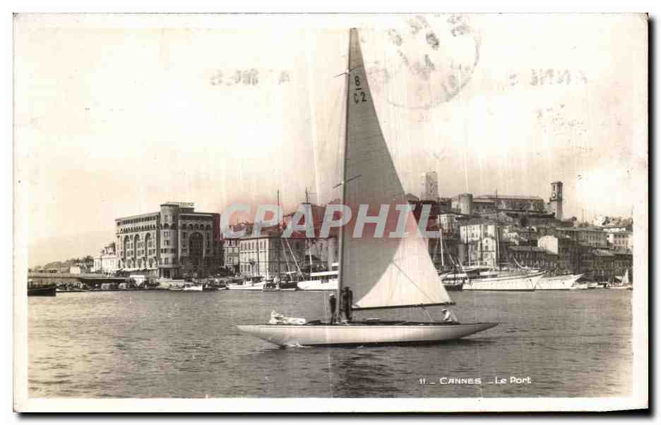 CPA Cannes Le Port Bateau