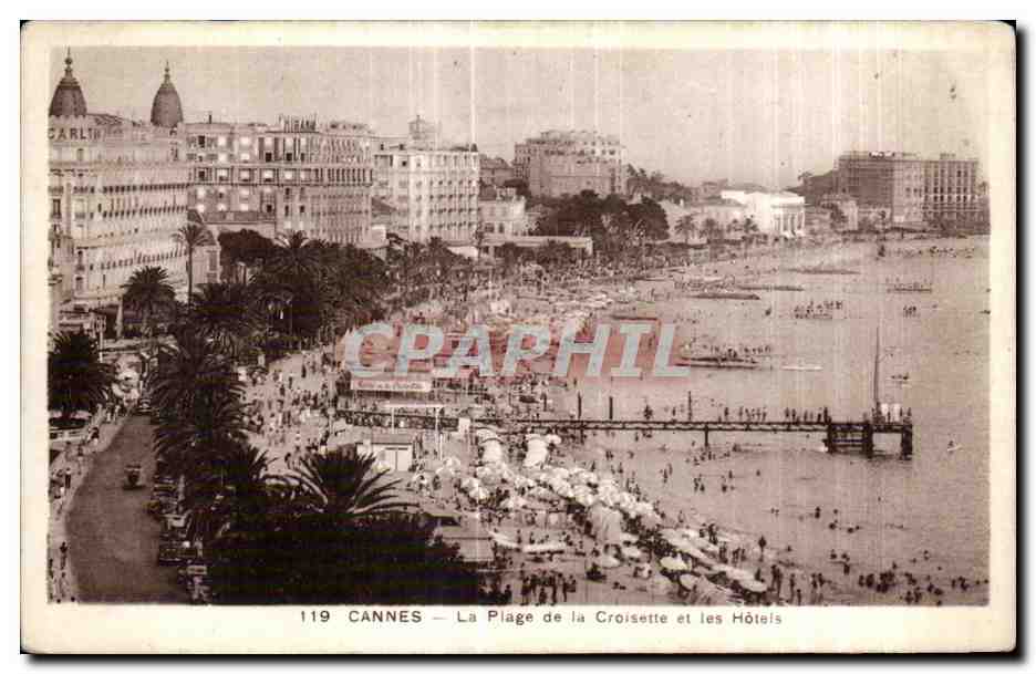 CPA Cannes La Plage de la Croisette et les Hotels