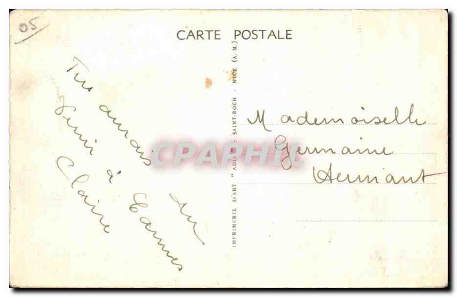 CPA Cannes La Plage de la Croisette et les Hotels — Rückseite