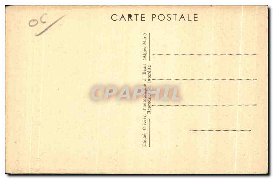 CPA Touet De Beuil (Alpes Mar) Vue generale — Rückseite