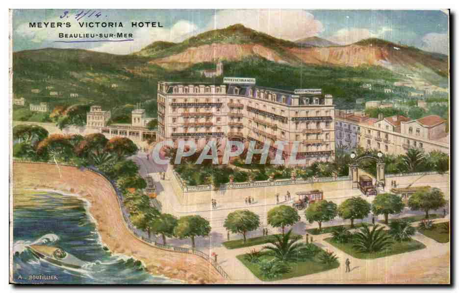 CPA Meyer s Victoria Hotel Beaulieu Sur Mer
