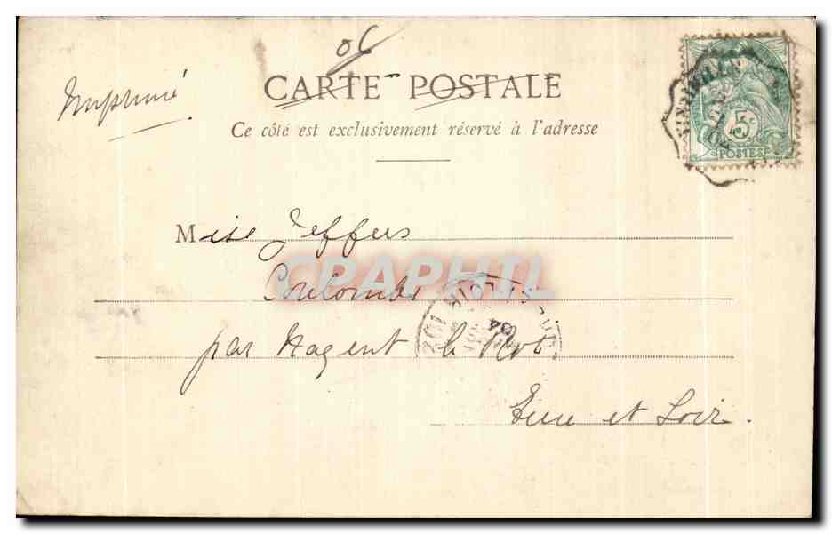 CPA Beaulieu Le Port et la Petit Afrique Bateaux  — Verso
