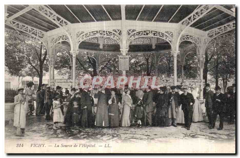 CPA Vichy La Source de I Hopital
