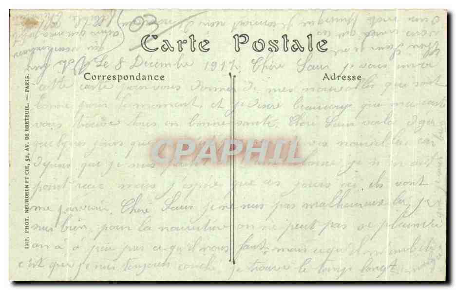 CPA Vichy Pont sur I Allier — Verso