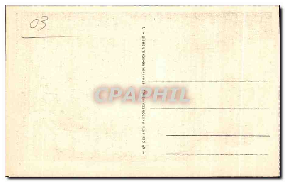 CPA Vichy La Tour de I Horloge — Verso