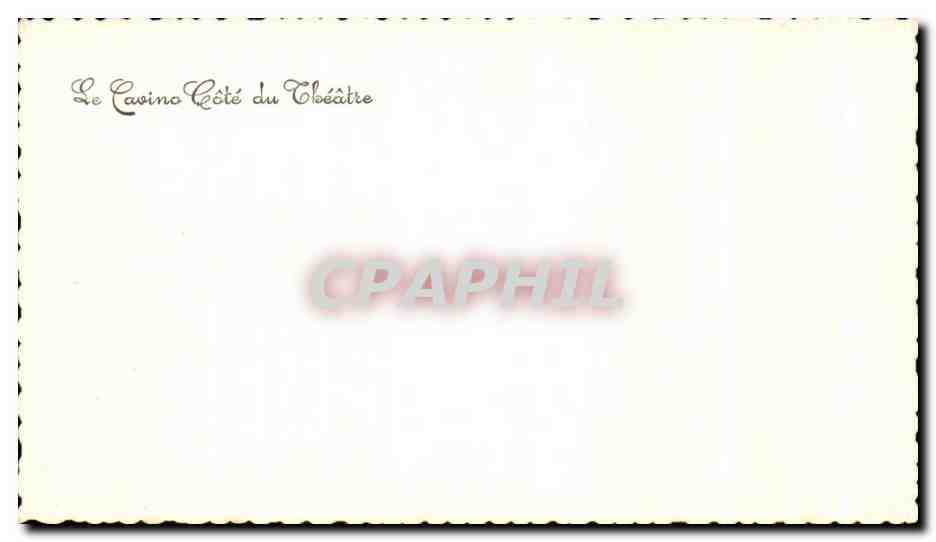 CPSM Vichy Le casino cote du theatre — Rückseite