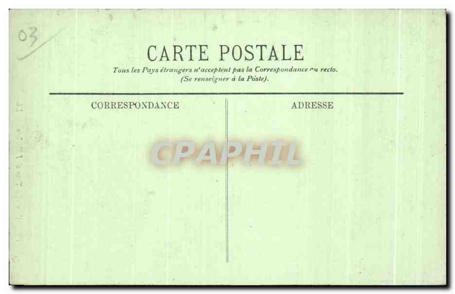 CPA Vichy La Tour de I Horloge  — Verso