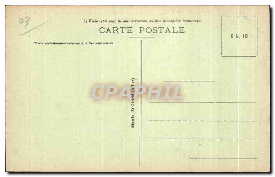CPA Vichy Le Sporting Club et Bellerive sur Allier Tennis — Rückseite