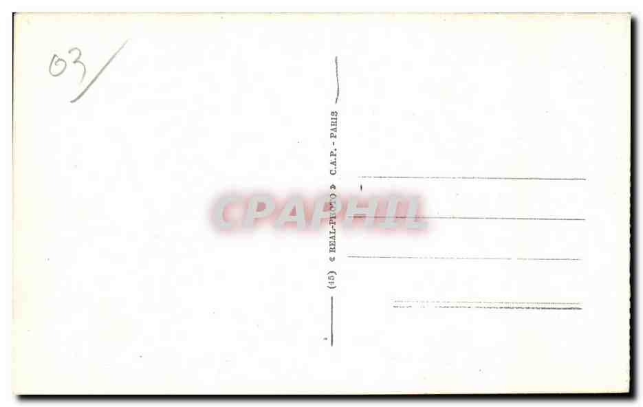 CPA Vichy La Poste — Verso