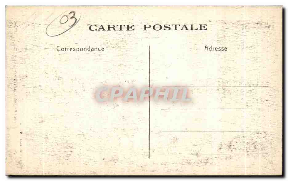 CPA Vichy Musee de Glozel Vitrine — Rückseite