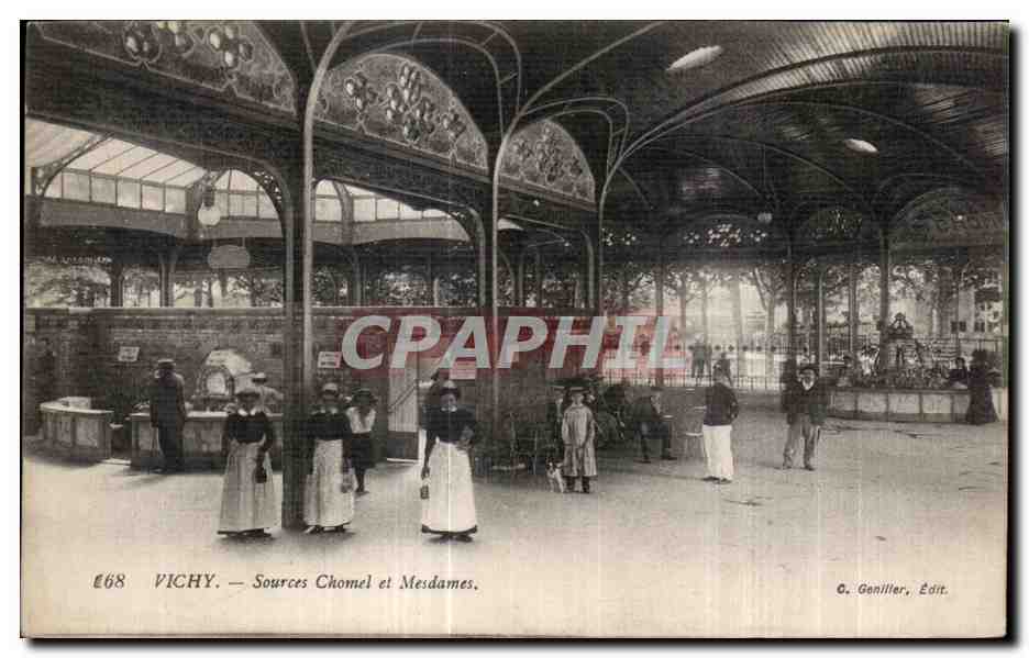CPA Vichy Sources Chomel et Mesdames