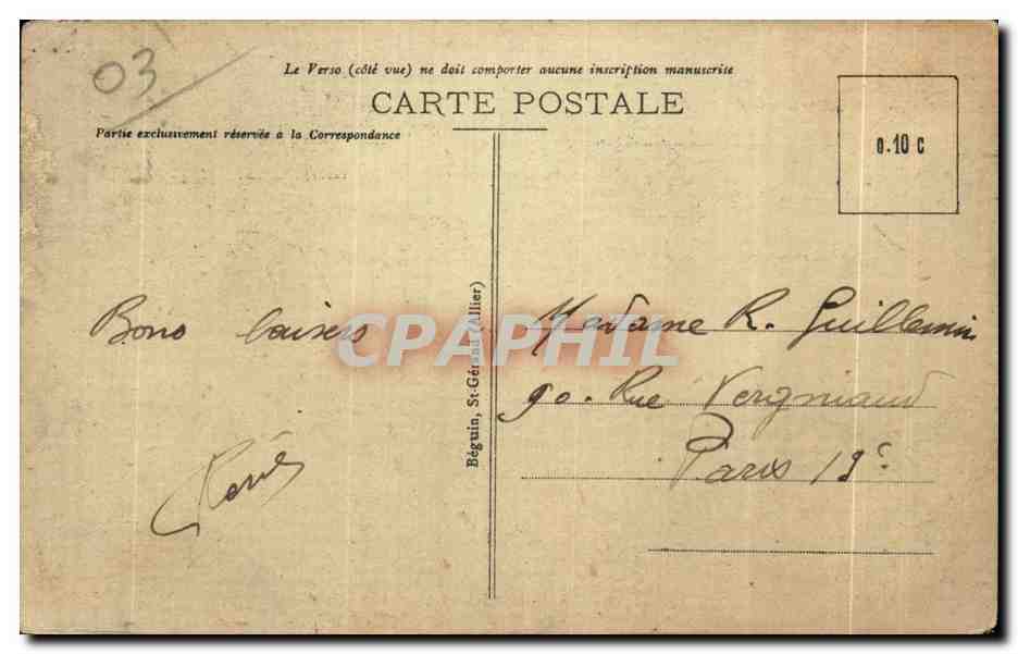 CPA Vichy Source Mesdames Enfants — Rückseite
