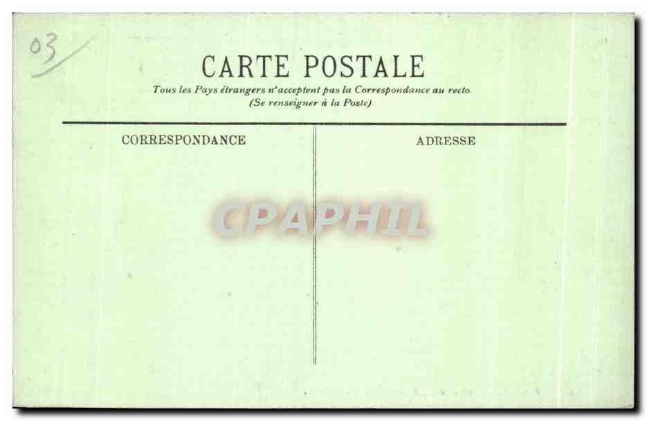CPA Vichy Souce de la Grande Grille — Rückseite