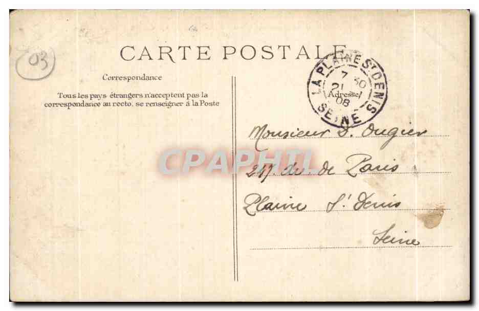 CPA Environs de Montlucon Viaduc de Busseau d Ahun — Rückseite