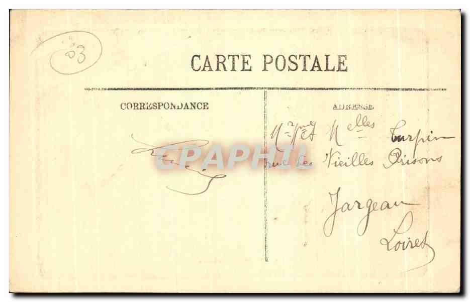 CPA Vichy Une Allee Couverte  — Verso