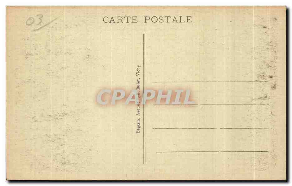 CPA Source Intermittente de Vichy Bellerie — Verso