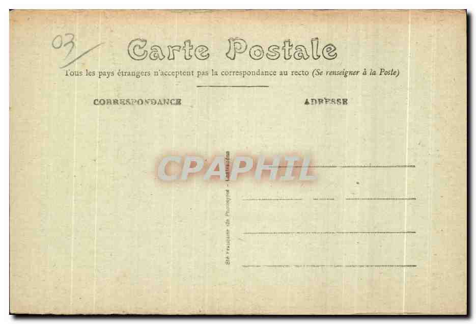 CPA Bellerive Vichy Source Intermittente et Jaillllssante  — Verso