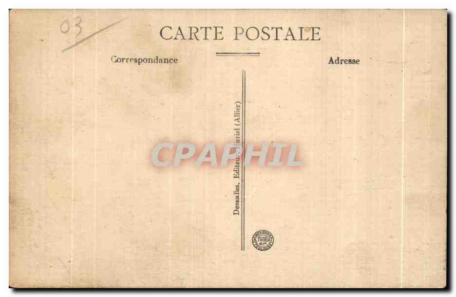 CPA Huriel Les Tombeau des de Brosse Tel qu il etait dans la Chapelle Saint Martin en 1789 — Back