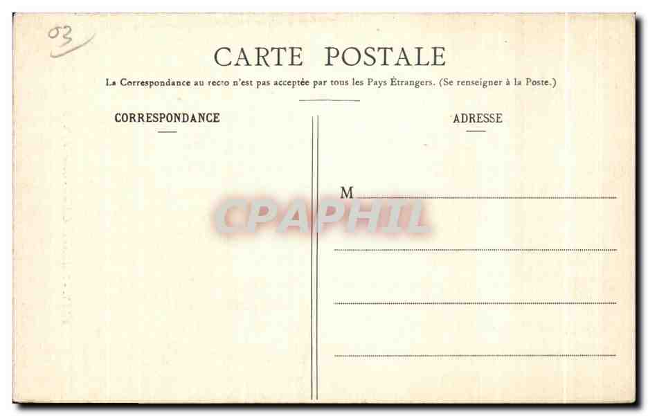 CPA Billy Interieur du chateau Guette du 16eme — Rückseite