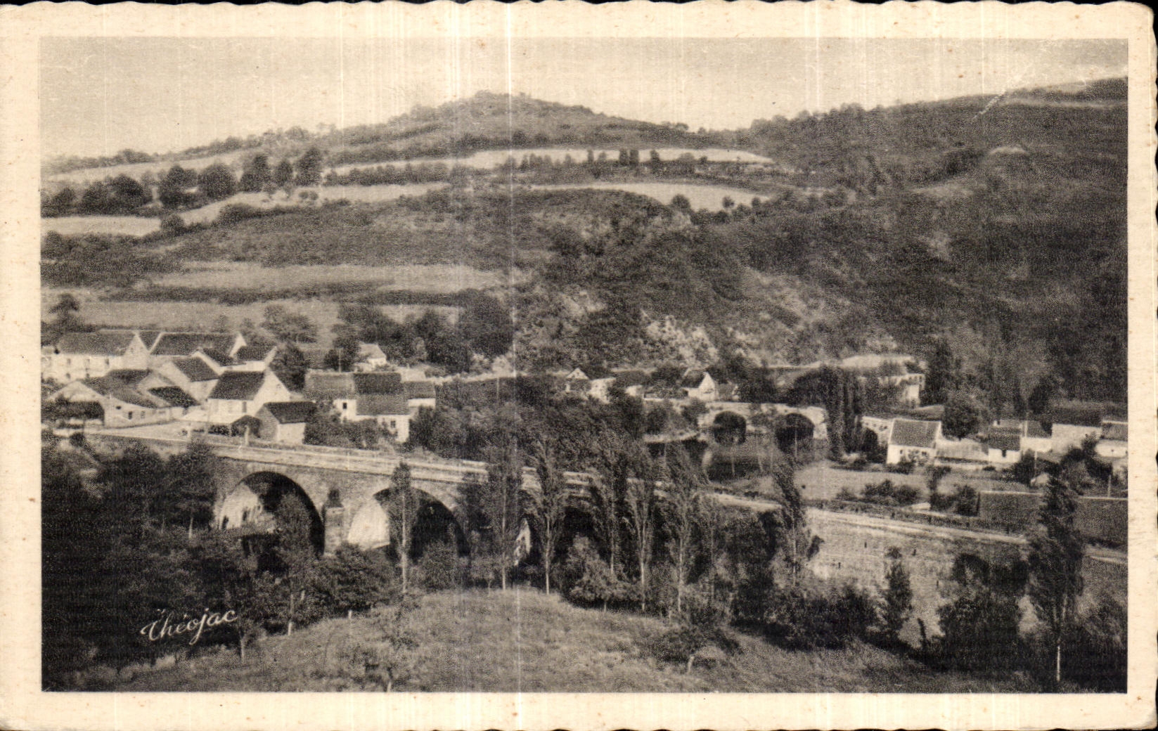 Chéojac — Vue du village et des deux ponts — Éditeur Chéojac