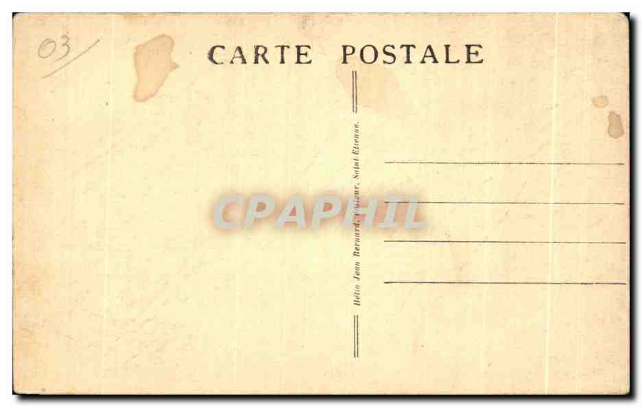 CPA Abbaye de Saint Lieu Sept Fons Dompierre sur Besbre Interieur de I eglise Choeur des peres et Presbytere — Back