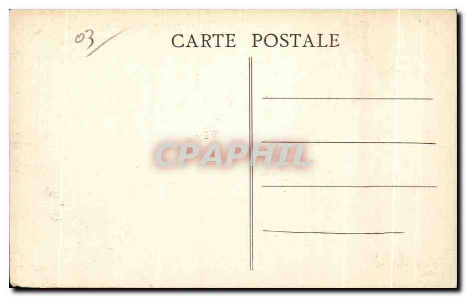 CPA Le Donjon Le Chateau — Rückseite