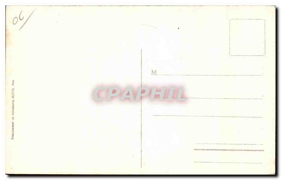 CPA Bouquetiere de la Cote d Azur Folklore Costume — Verso