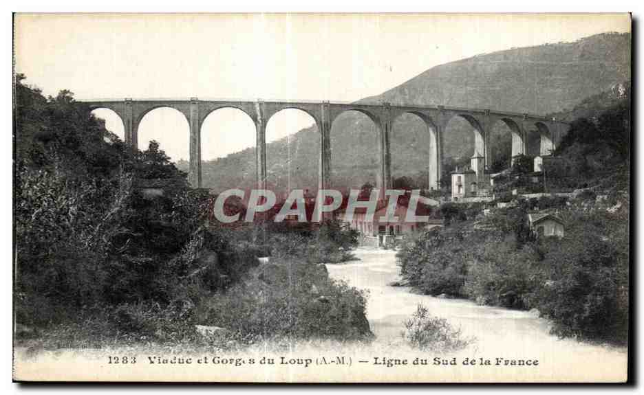 CPA Viaduc et Gorges du Loup Ligne du Sud de la France