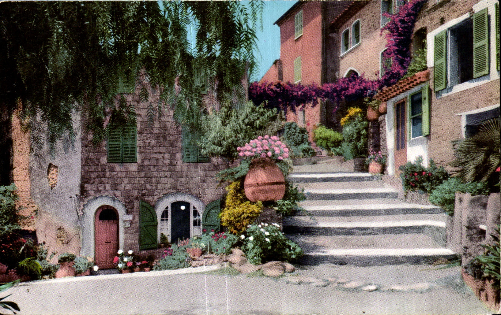 CPA Cote D Azur Bormes Les Mimosas Lou Pouli Cantoun