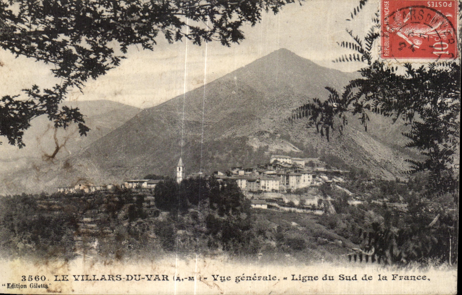 CPA Le Villars Du Var Vue generale Ligne du Sud de la France
