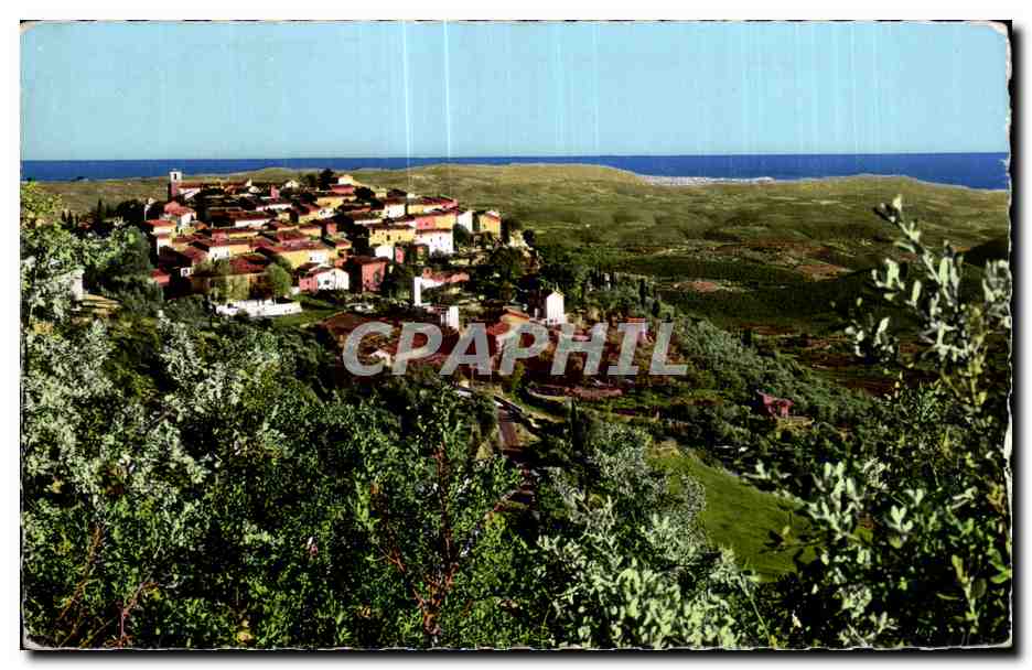 CPA Cabris Vue generale Au tond la Mediterranee