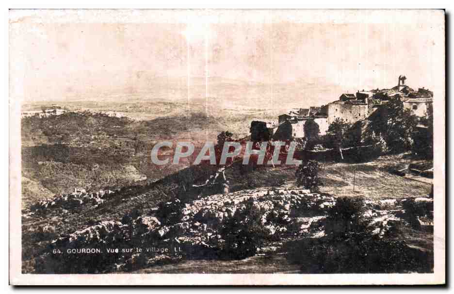 CPA Gourdon Vue sur le Village