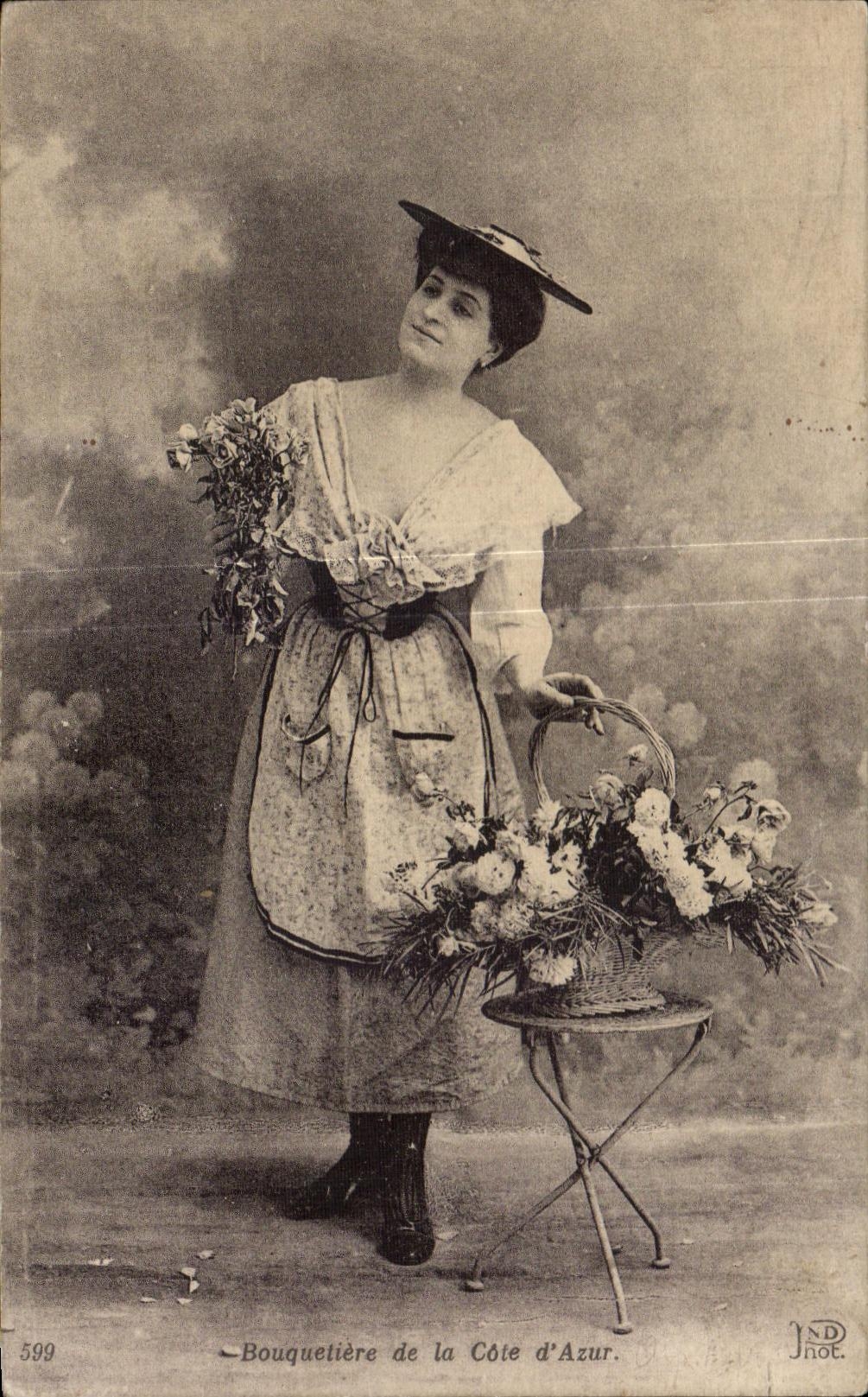Blumenverkäuferin der Côte d'Azur — JNDnot. — n° 599