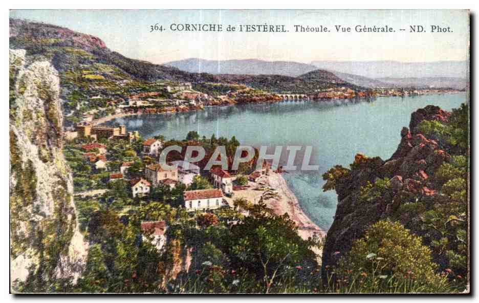 CPA Corniche de I Esterel Theoule Vue Generale