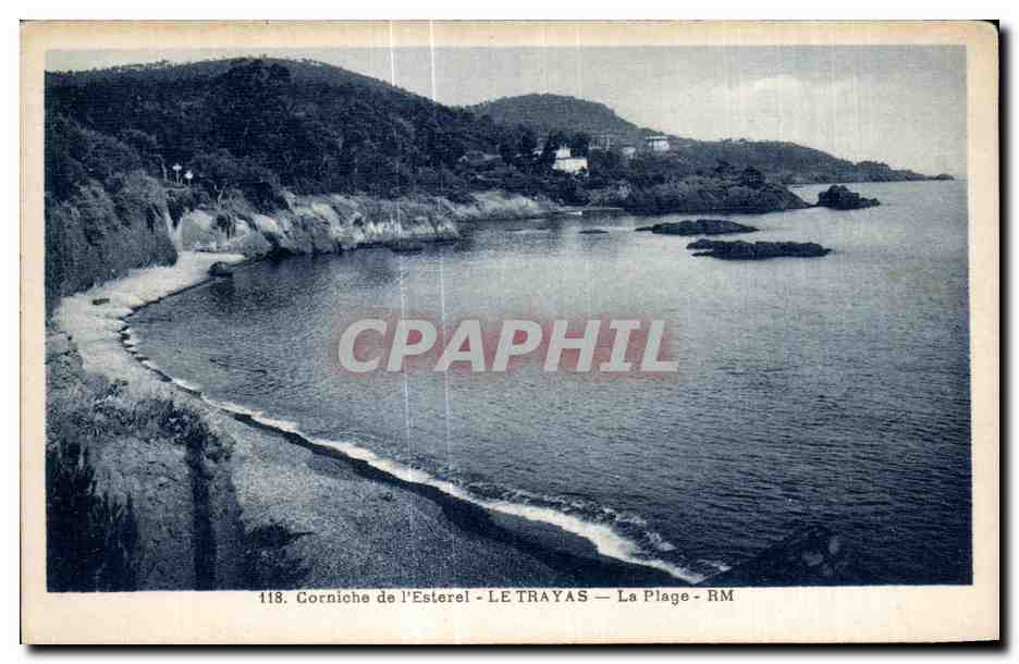 CPA Corniche de I Esterel Le Trayas La Plage