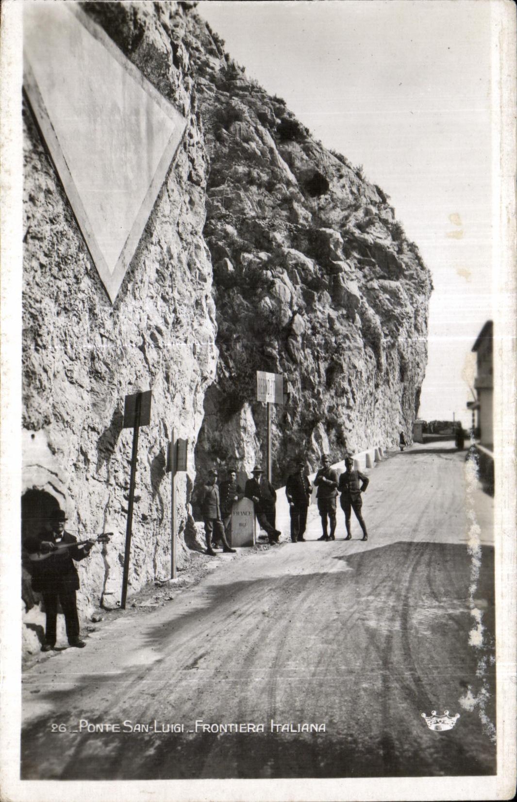 CPA Ponte San Luigi Frontiera Italiana