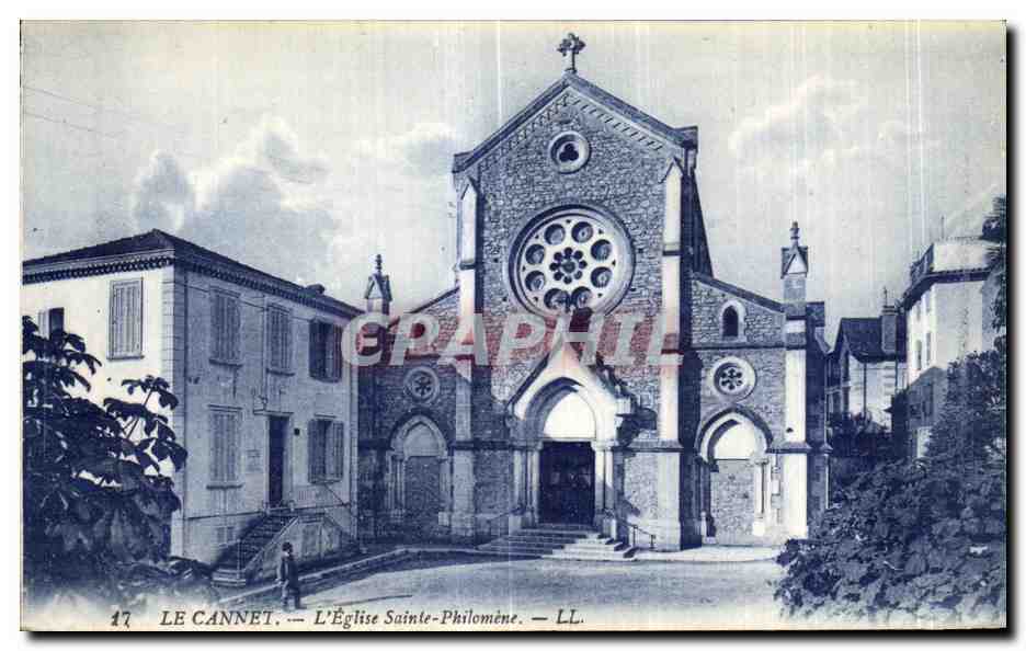 CPA Le Cannet L Eglise Sainte Philomene