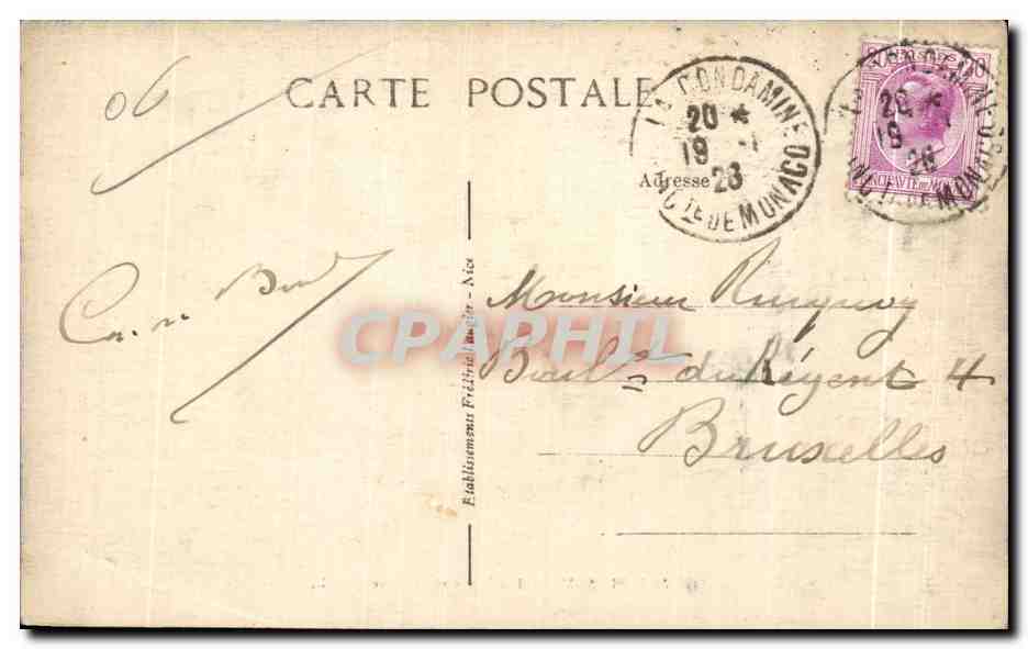 CPA SoSpel Les Pont sur la Bevera — Rückseite