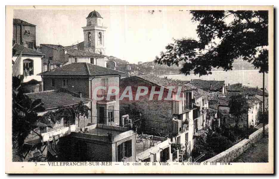 CPA Villefranche Sur Mer Un Coin de la Ville A Corner of the 