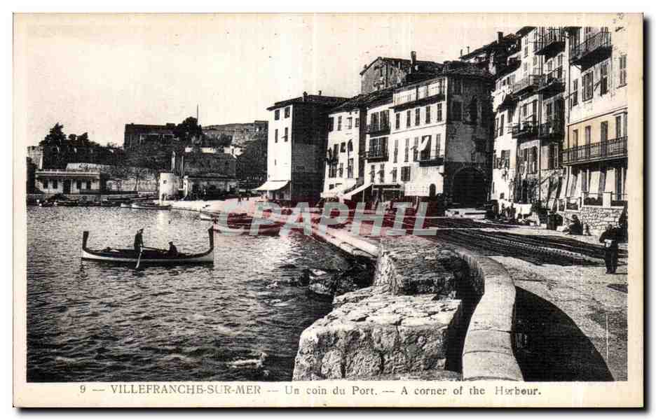 CPA Villefranche Sur Mer Un Coin Port Ville A Corner of the 