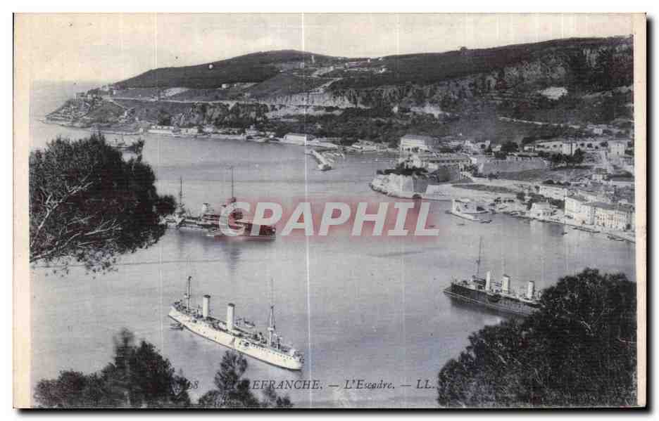 CPA Villefranche L Escadre Bateaux 