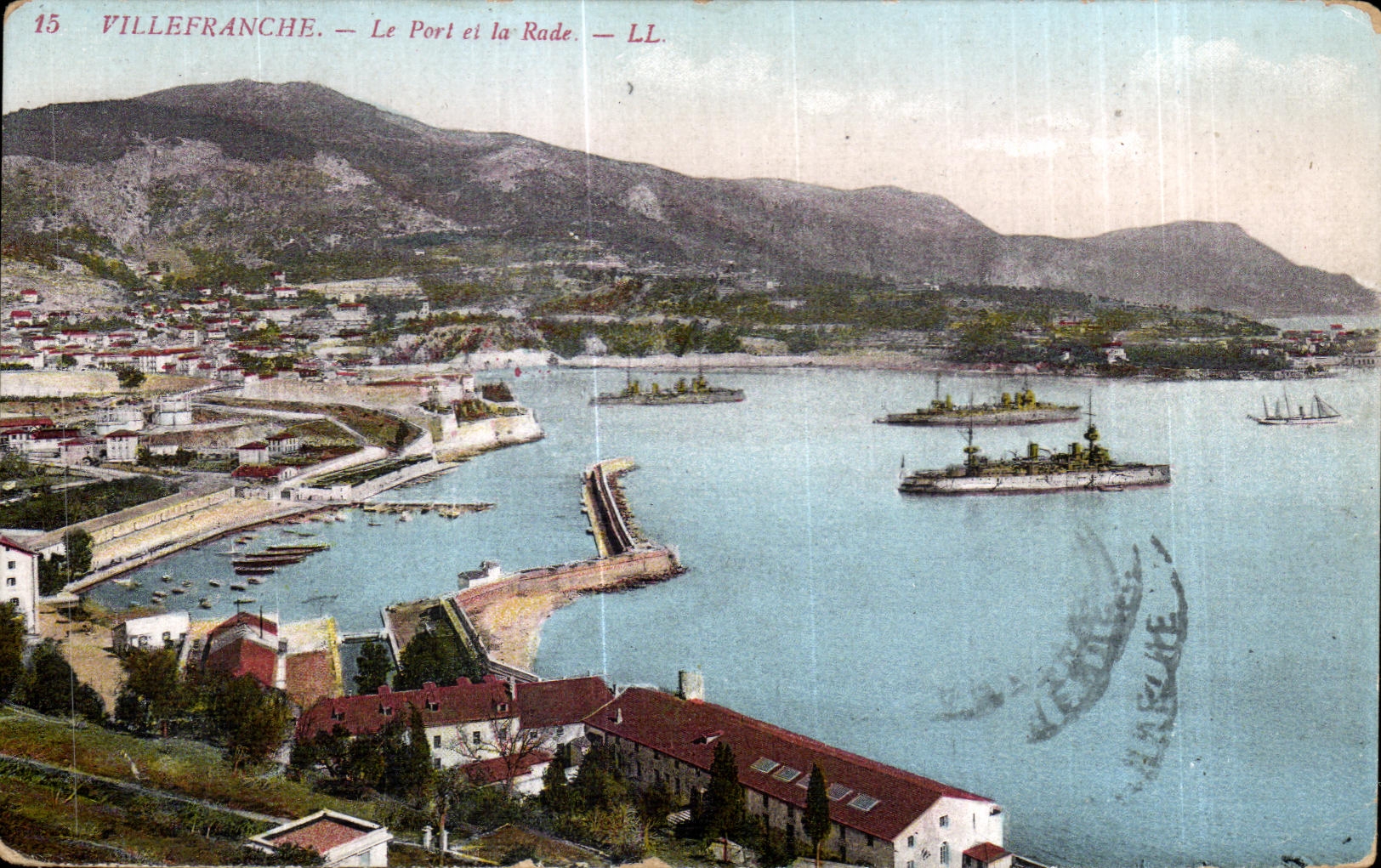 CPA Villefranche Le Port et la Rade Bateaux