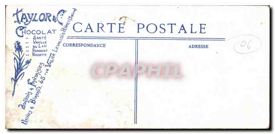 CPA Villefranche sur Mer Lazaret — Rückseite