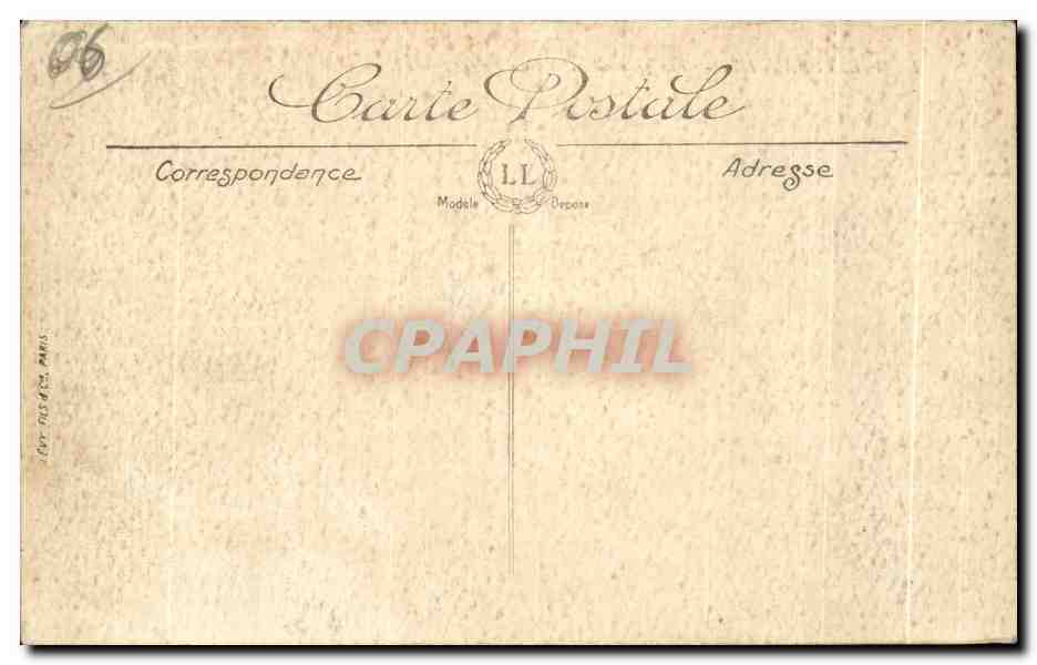 CPA Villefranche Vue generale et la Cap Ferrat Bateaux — Rückseite