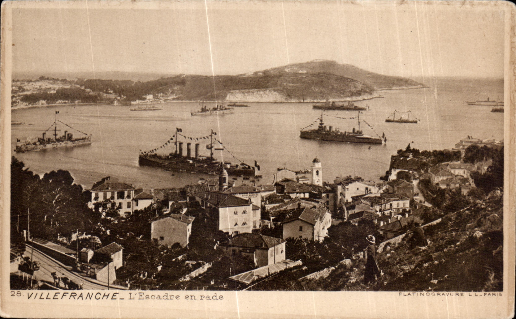 CPA Villefranche L Escadre en rade Bateaux