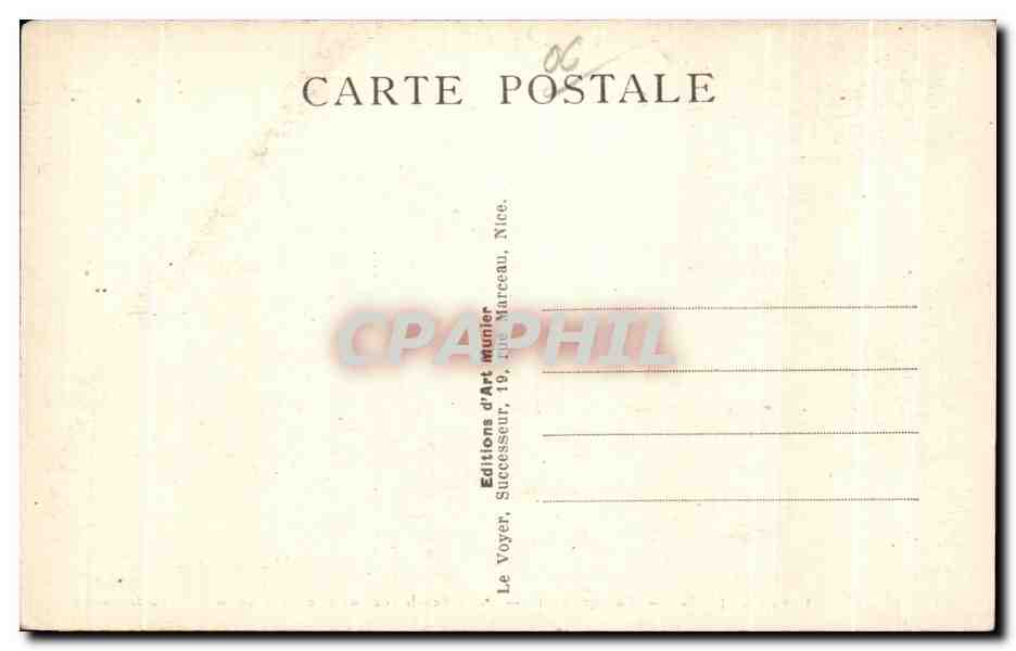 CPA Vence Vue generale Baou des blancs et Baou des noirs — Rückseite