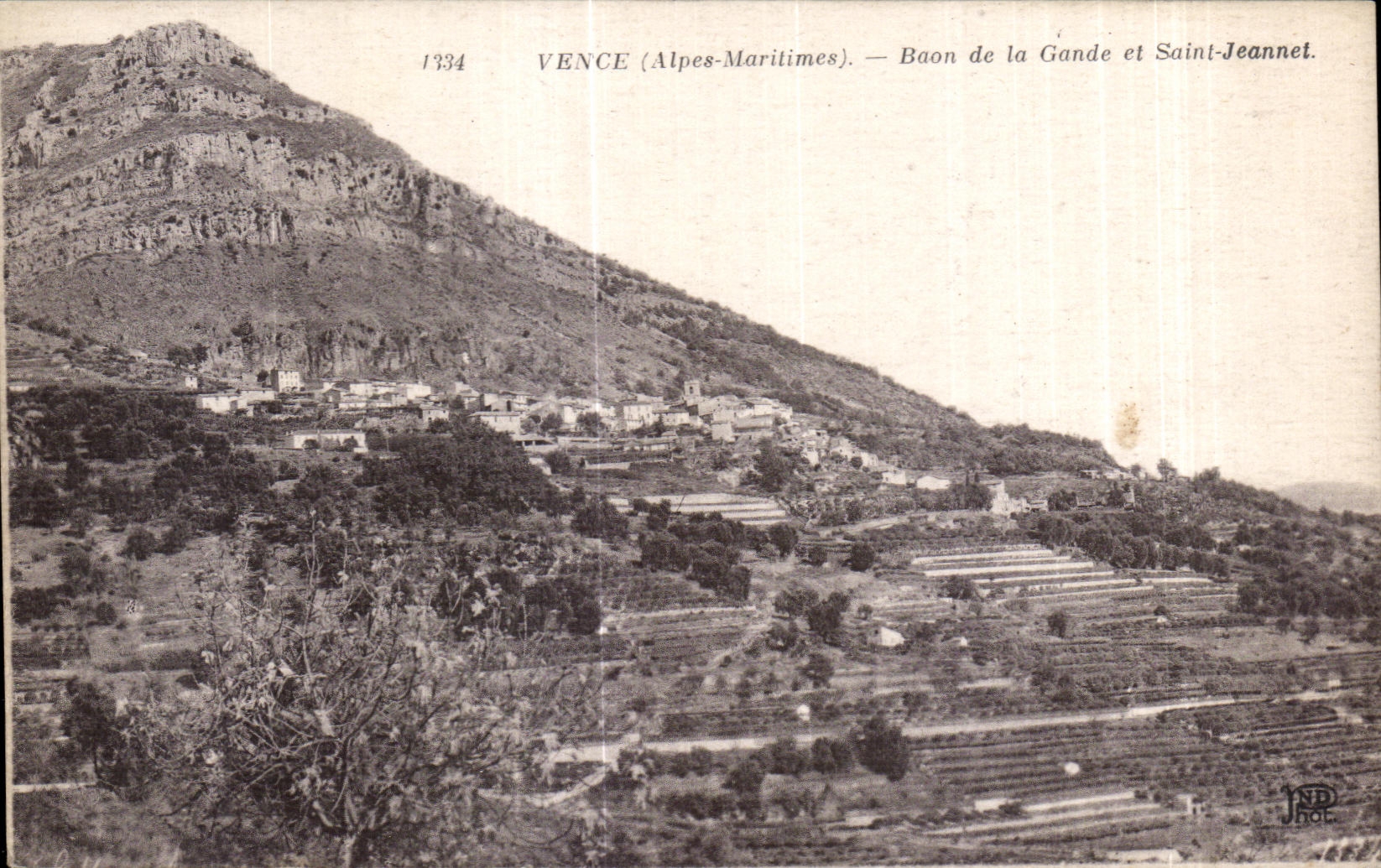 CPA Vence (Alpes Maritimes) Baou de la Gande et Saint Jeannet