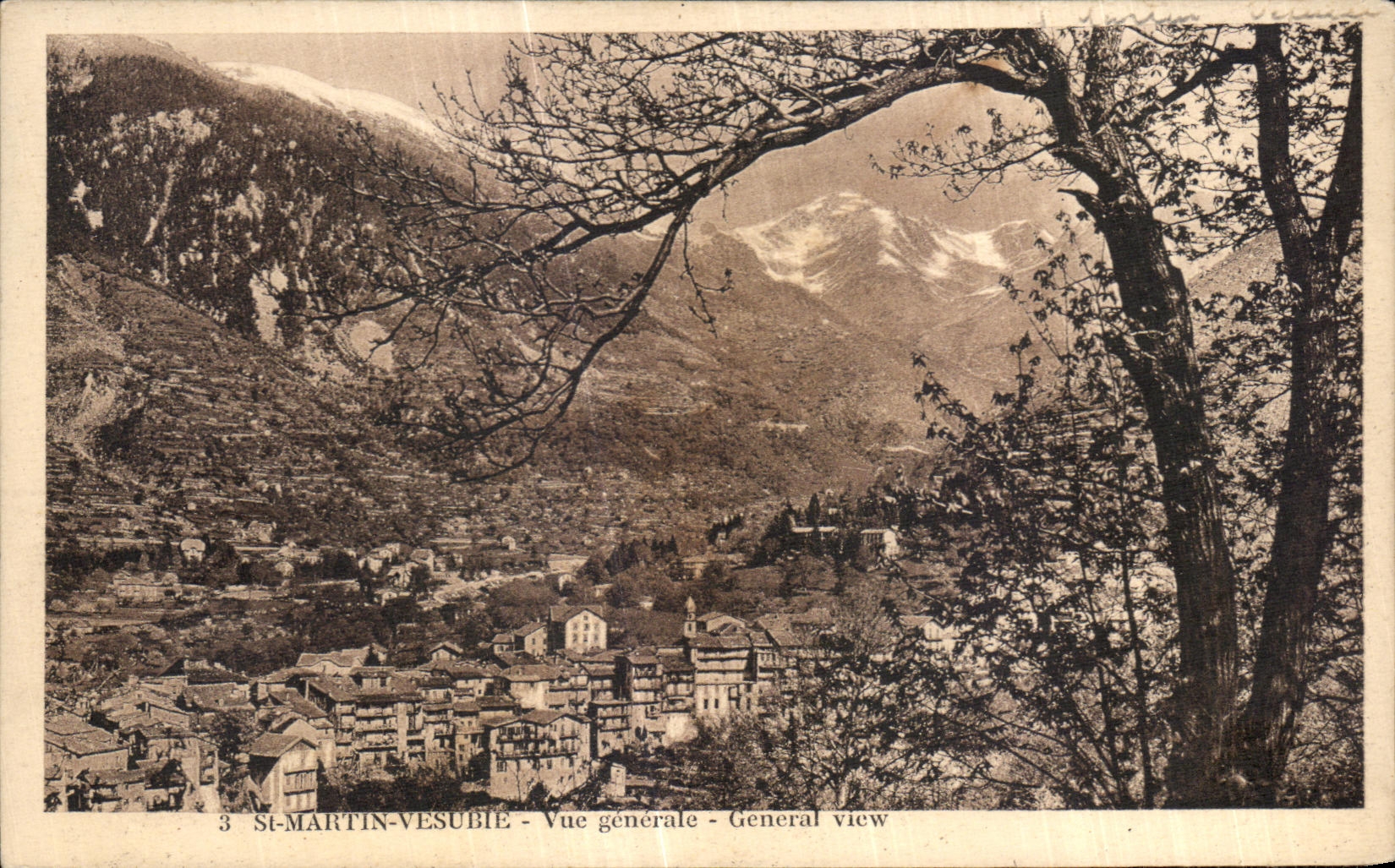 St-Martin-Vésubie — Vue générale — Édition Mollet, Bazar St-Martin-Vésubie