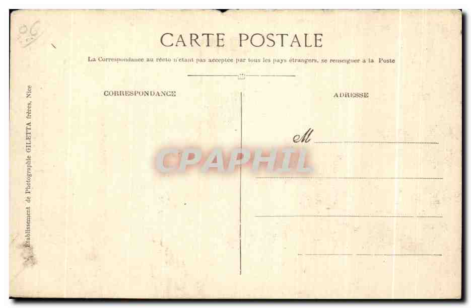 CPA Saint Martin Vesubie Vallee de la de Nice Station — Rückseite