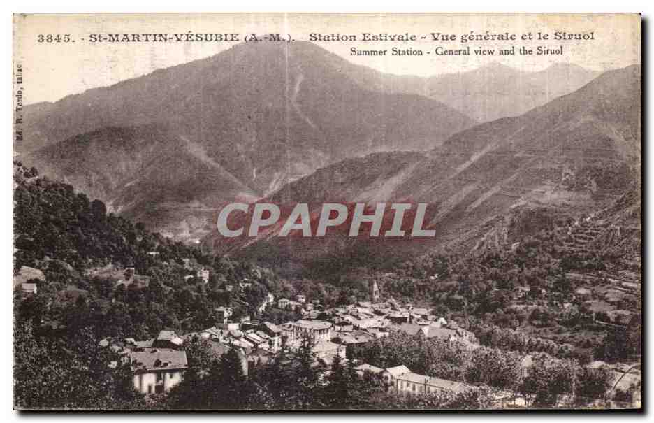 CPA Saint Martin Vesubie Station Estivale Vue Generale